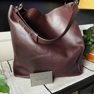 All Saints Captain Leather Tote